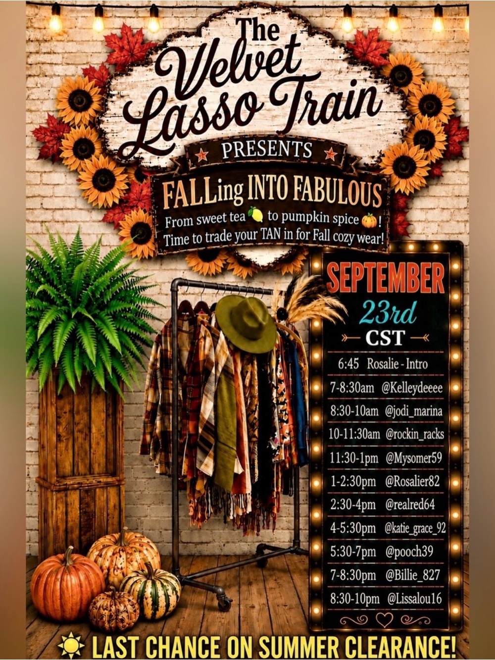 The Velvet Lasso Train Hop Abord!!